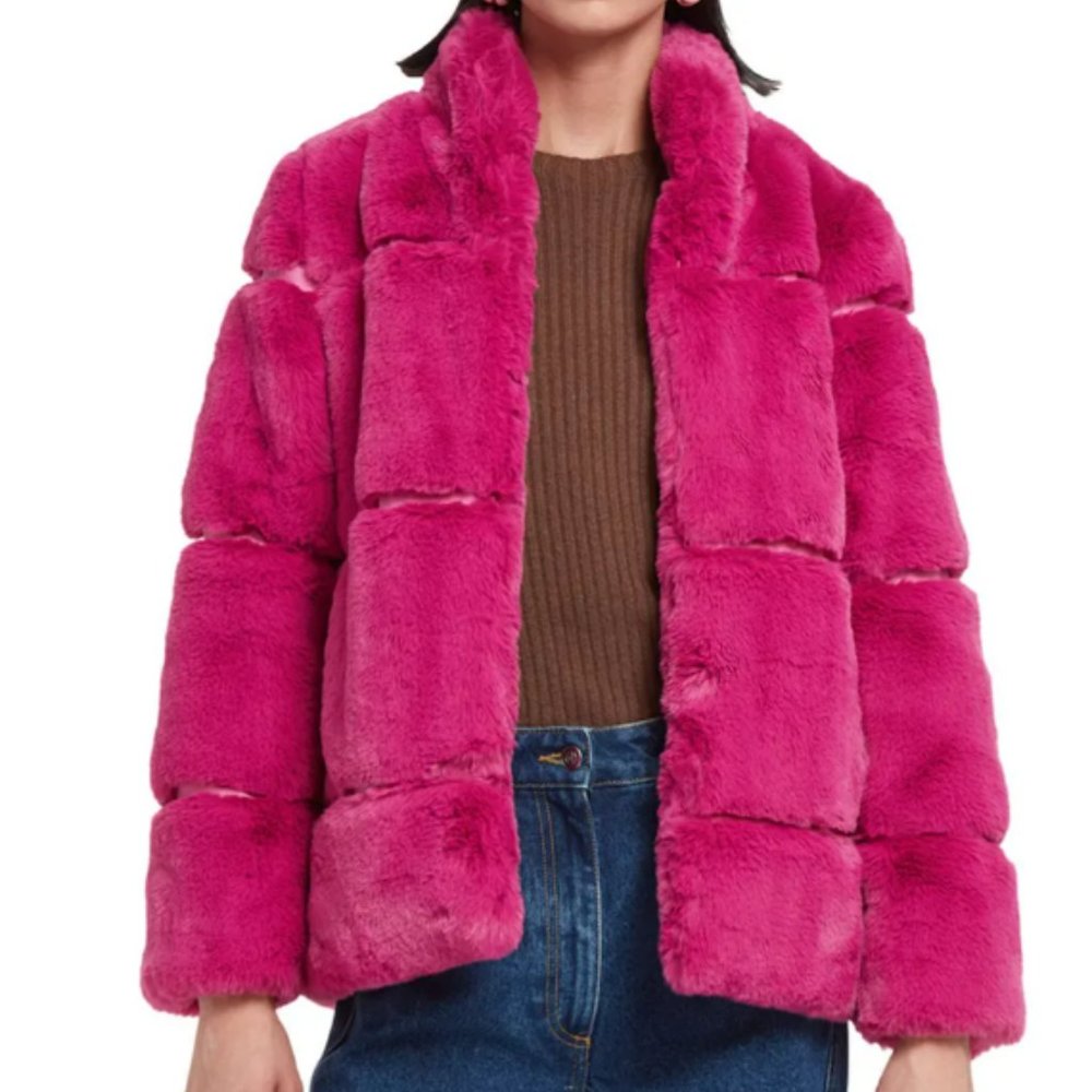 APPARIS Recycled Faux-Fur Coat NWT